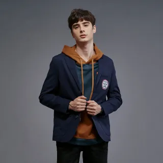 【JOHN HENRY】修身菱格壓紋夾克-黑 歷史價格詳細信息