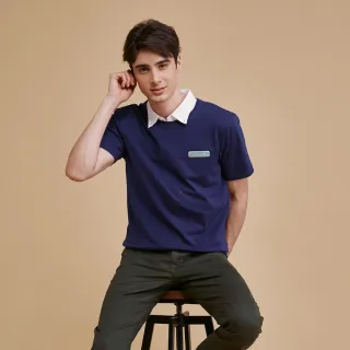 【JOHN HENRY】純棉布章刺繡短袖T恤-軍綠 歷史價格詳細信息