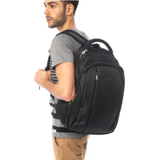 【JOHN HENRY】商務百搭防潑水電腦後背包-灰 歷史價格詳細信息