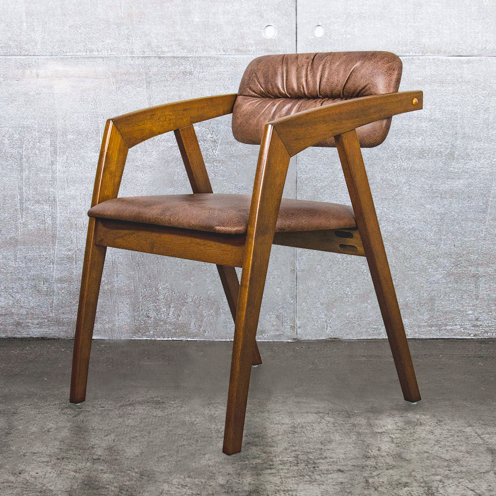 【H&D 東稻家居】CF2004E 胡桃色實木餐椅(扶手椅 實木 餐椅) 歷史價格詳細信息