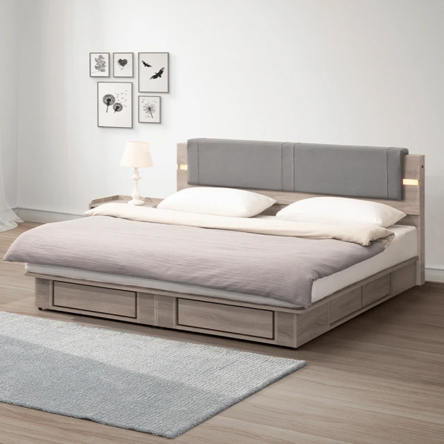 【H&D 東稻家居】5尺雙人床/TCM-03513(灰色皮) 歷史價格詳細信息