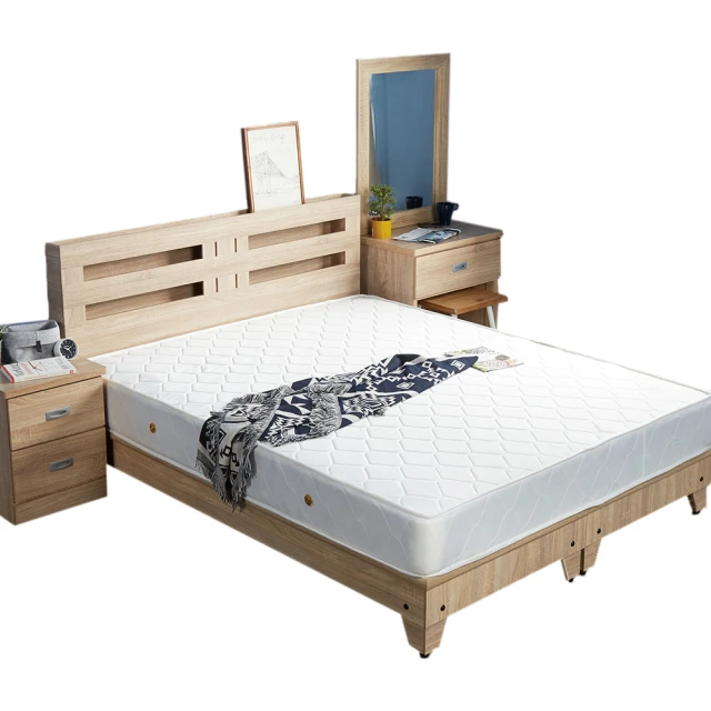 H&D 藍儂田園鄉村風系列雙人房間組5件式(床頭+床底+二抽櫃+衣櫃+床墊)-4色 歷史價格詳細信息