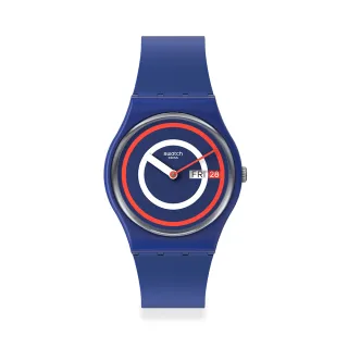 【SWATCH】Gent 原創系列手錶 BLUE AWAY 遠走藍-34mm GE721 歷史價格詳細信息