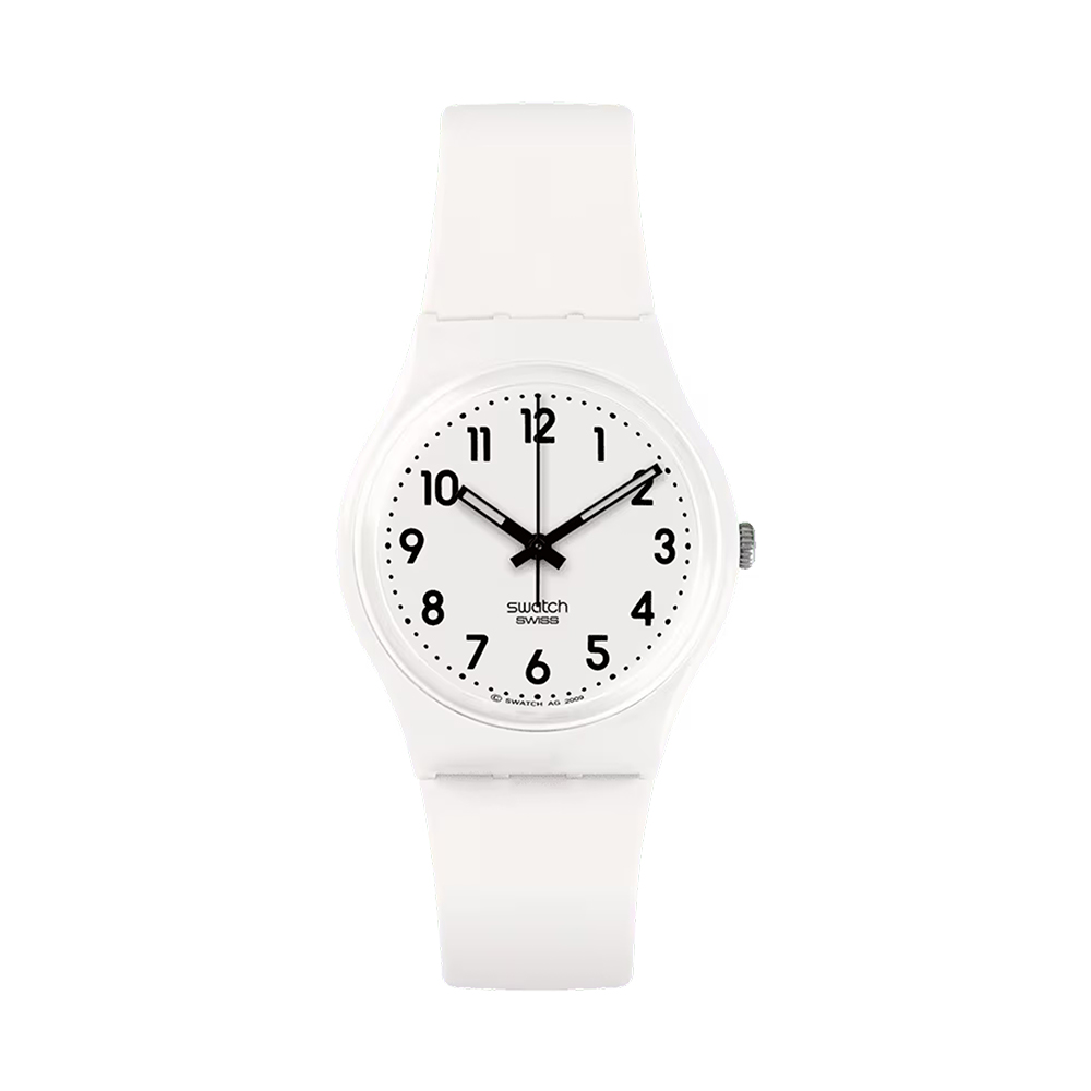 【SWATCH】Gent 原創 手錶 JUST WHITE SOFT (34mm) 瑞士錶 SO28W107-s14 歷史價格詳細信息