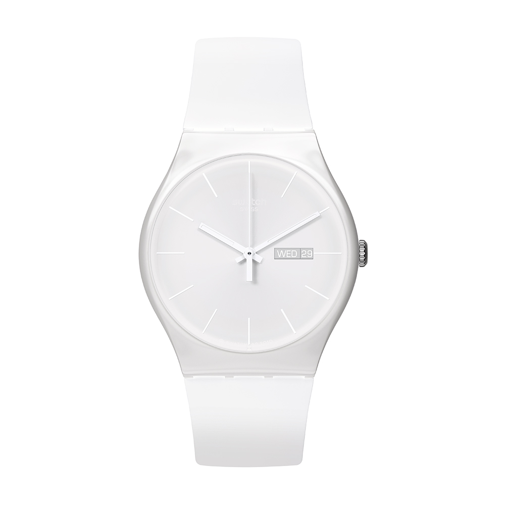 【SWATCH】Gent 原創 手錶 WHITE BISHOP (34mm) 瑞士錶 SO28W106-S14 歷史價格詳細信息