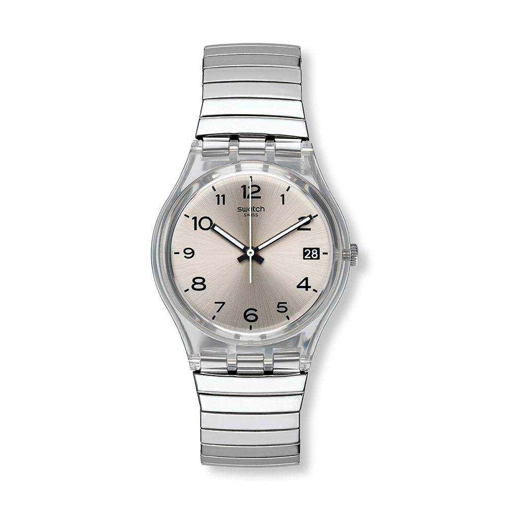 【SWATCH】Gent 原創 手錶 瑞士錶 SILVERALL S (34mm) 男錶 女錶 GM416B 歷史價格詳細信息