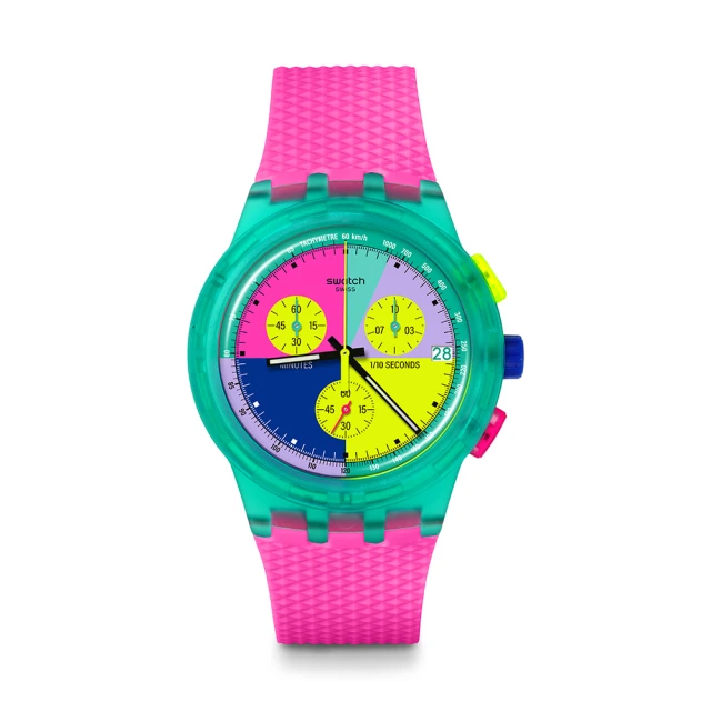 【Swatch】NEON-Chrono SB06W100 47mm 現代鐘錶 歷史價格詳細信息