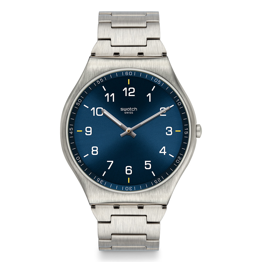 【SWATCH】超薄金屬手錶 SKIN SUIT BLUE -42mm SS07S106G 歷史價格詳細信息