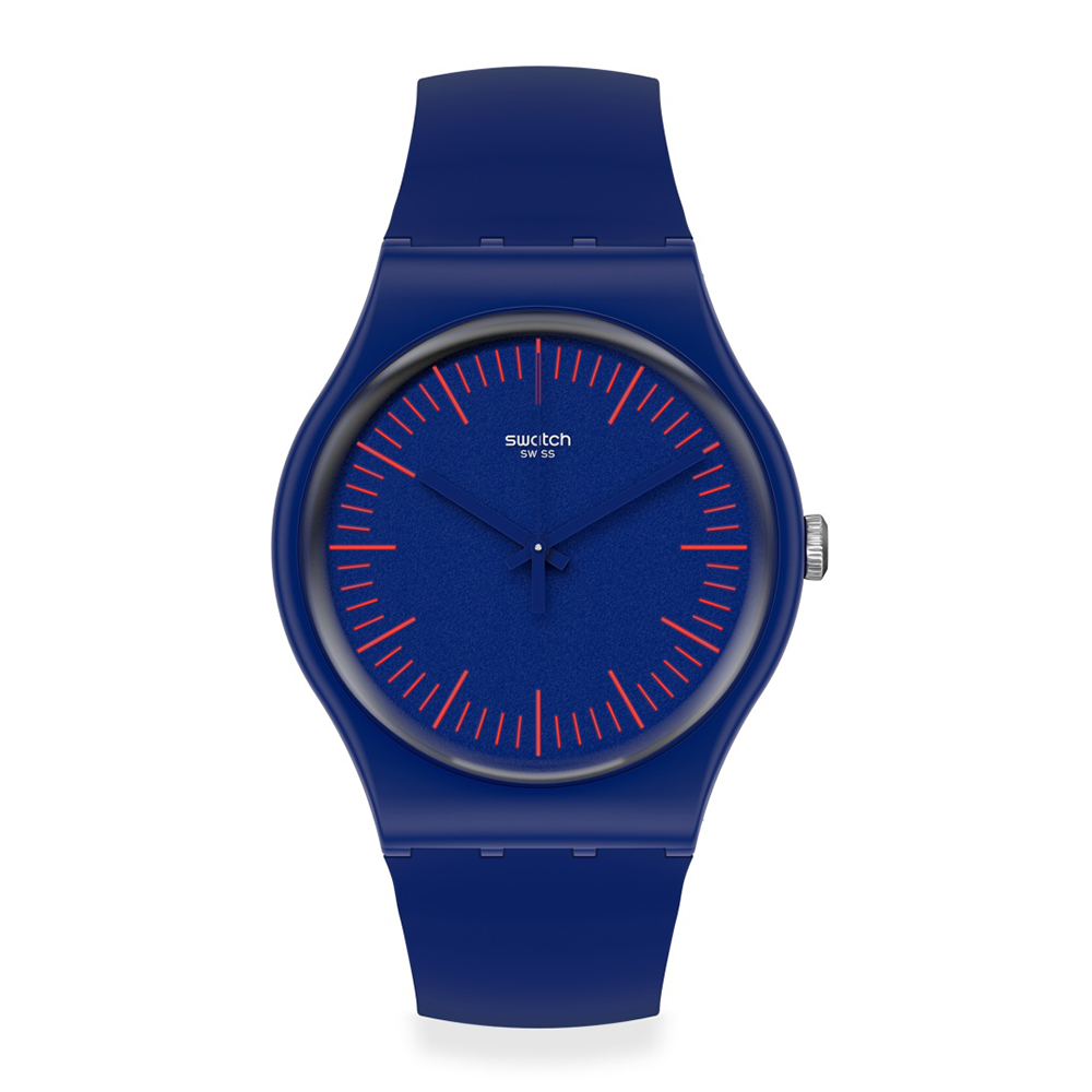 【SWATCH】New Gent 原創系列手錶 BLUENRED-41mm SUON146 歷史價格詳細信息