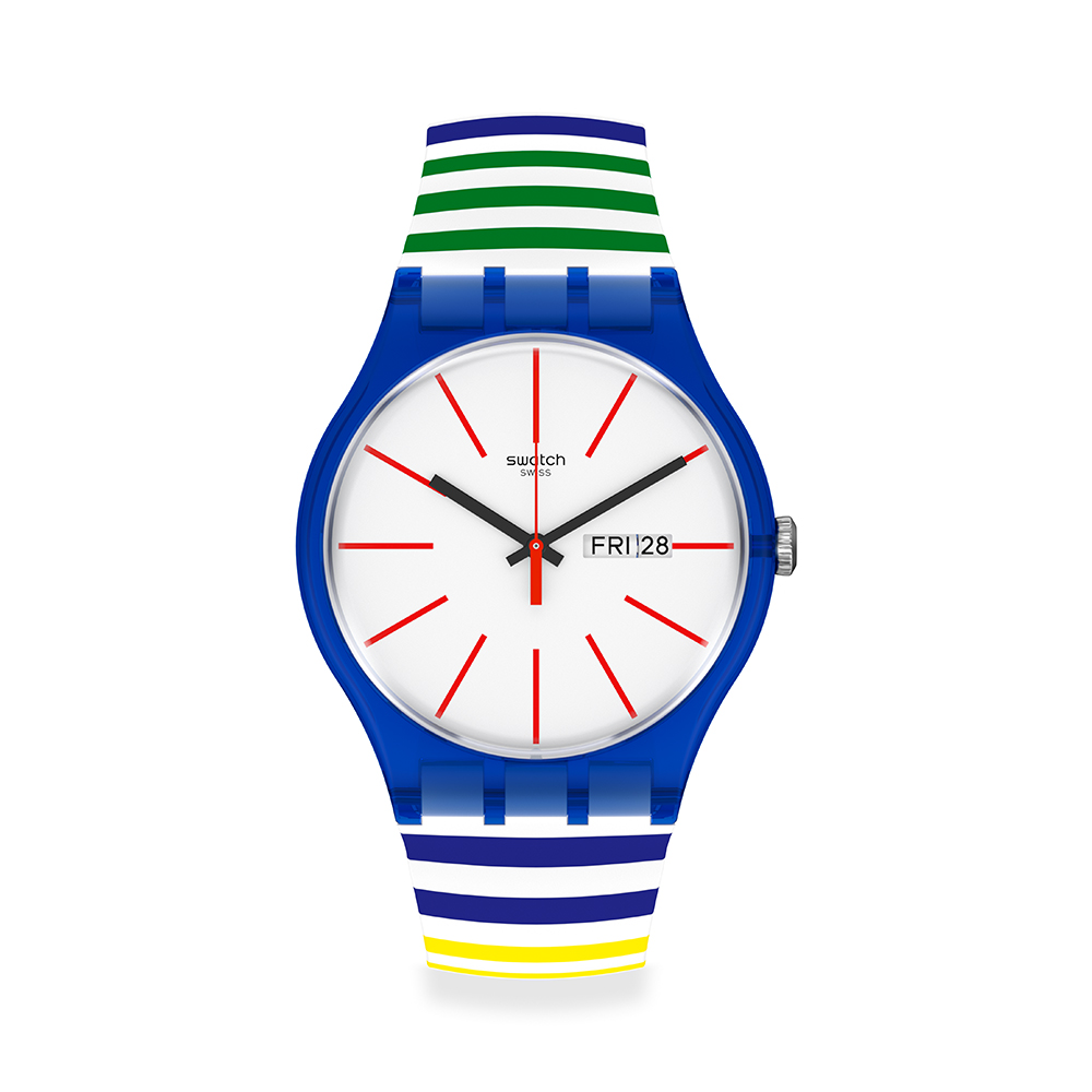 【SWATCH】New Gent 原創系列手錶 STRIPE FIERCE 猛烈的愛 (41mm) SO29K701 歷史價格詳細信息