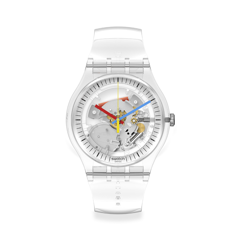 【SWATCH】New Gent 原創系列手錶CLEARLY BLACK STRIPED(41mm) SUOK157 歷史價格詳細信息