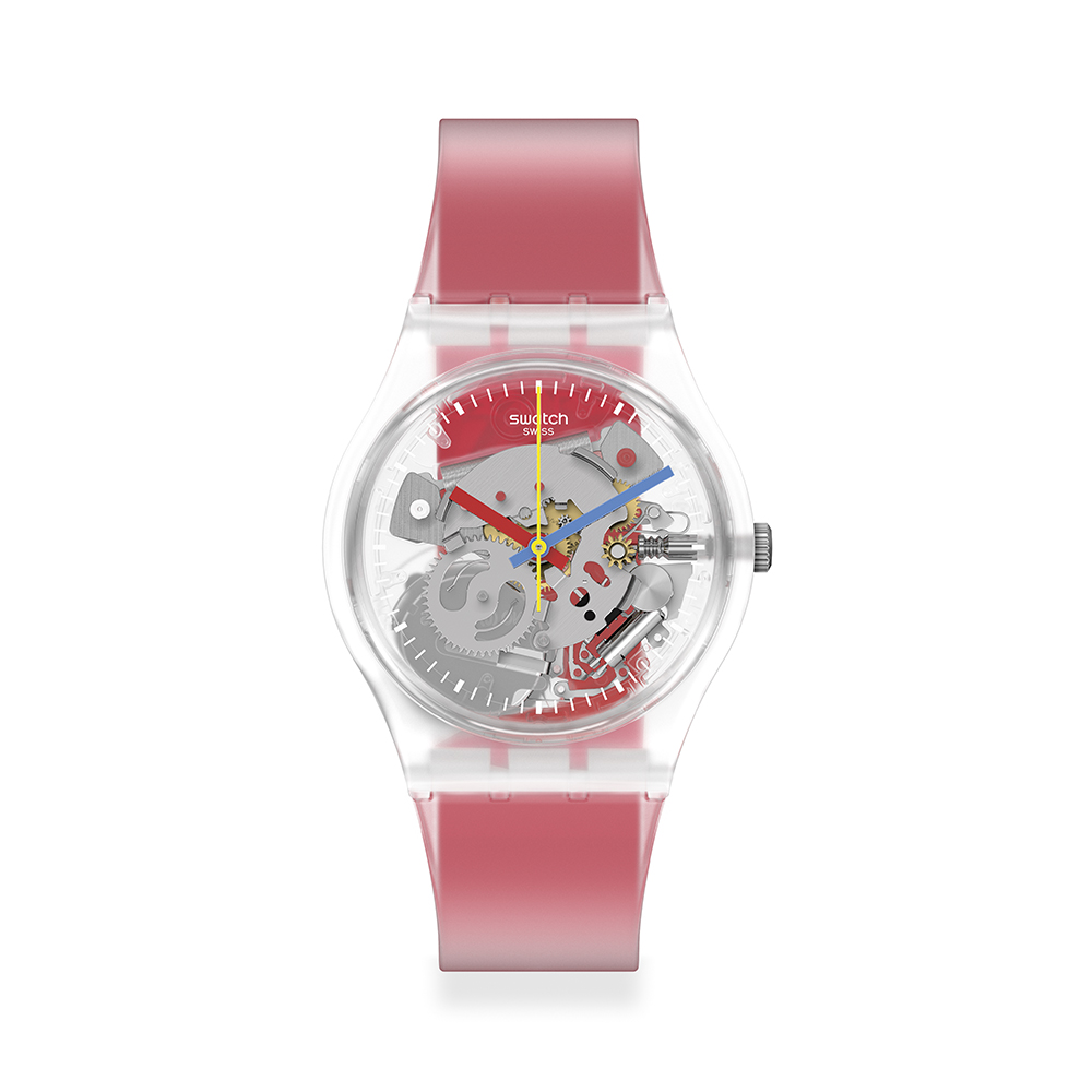 【SWATCH】Gent 原創系列手錶CLEARLY YELLOW STRIPED 瑞士錶 錶(34mm) 歷史價格詳細信息