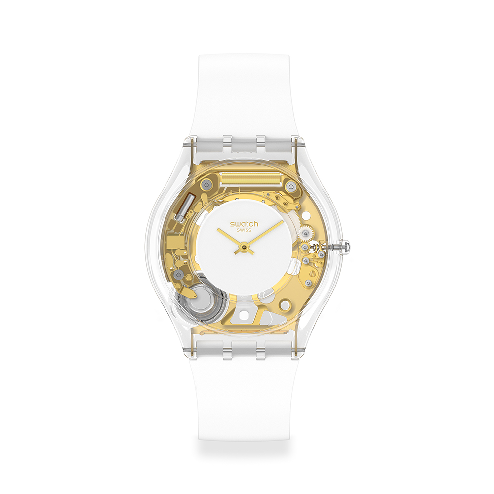 【SWATCH】SKIN超薄系列手錶CREAMY奶油白(34mm) SS08V101 歷史價格詳細信息