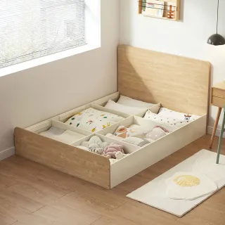 林氏木業北歐小巧單人加大4尺120x200收納床架 CD1A-原木色(附收納櫃) 歷史價格詳細信息