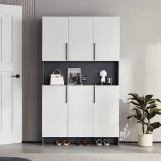 林氏木業現代簡約百變上下雙門玄關櫃 AK3O-黑+白色 (附AK4O座凳櫃) 歷史價格詳細信息