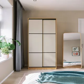 林氏木業現代簡約1.2M原木色三門雙抽衣櫃 JC16D-白色 歷史價格詳細信息