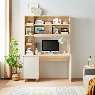 【hoi! 好好生活】hoi! 北歐簡約書桌 1.2M HS1V （附矮書櫃）-原木色/安運費用600元 歷史價格詳細信息