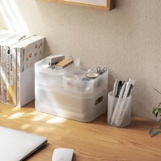 磨砂收納盒【00674】透明磨砂 桌面化妝盒 桌上收納 分隔盒 抽屜收納盒 分隔收納 辦公室收納 化妝品收納 居家收納 歷史價格詳細信息