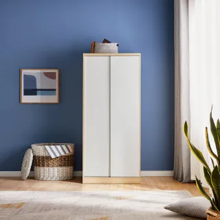 hoi! 林氏木業北歐簡約小戶型0.8M衣櫃 LS214-白色 歷史價格詳細信息