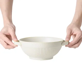 簡梵7寸陶瓷雙耳湯碗-月牙白 歷史價格詳細信息