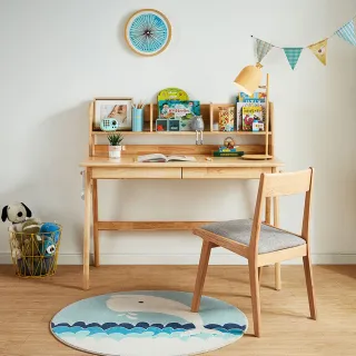 【hoi!】林氏木業北歐簡約實木腳雙抽單門電視櫃  JF1M-A原木色+灰色+荷花白 歷史價格詳細信息