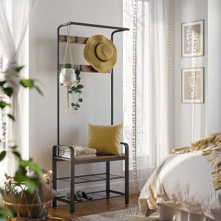 VASAGLE 工業風衣帽壁架掛勾-鐵銹棕LCR11BX 歷史價格詳細信息