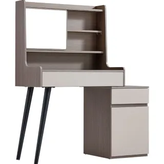 林氏木業簡約雙色收納可伸縮化妝桌 OV2C-灰色 歷史價格詳細信息