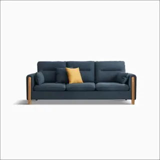 源氏木語閑余實木框小戶型三人布沙發 Y00H19 霧灰 歷史價格詳細信息