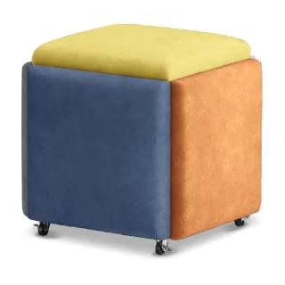 五合一凳子多功能魔方凳簡約簡約組合家用方形試鞋凳客廳 歷史價格詳細信息