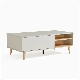 林氏木業簡約雙色收納可伸縮化妝桌 OV2C-灰色 歷史價格詳細信息