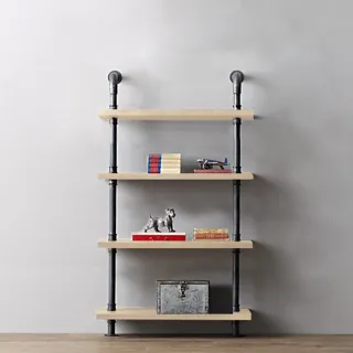 【hoi! 好好生活】hoi! 工業風鐵藝實木隔擱板書架置物隔間架150x30x180cm/安運費用1300元 歷史價格詳細信息