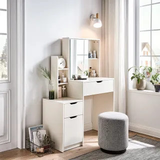 hoi! 林氏木業北歐簡約多功能1.2M折疊餐桌+餐椅 LS211 (一桌兩椅)-白色 歷史價格詳細信息