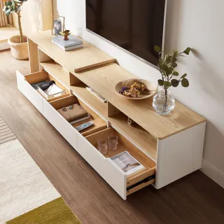 hoi! 林氏木業現代簡約小戶型1.8M電視櫃 CP2M-F-原木色 歷史價格詳細信息