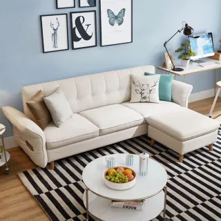 沙發床+腳靠/休閒椅《杜克簡約風多功能雙人沙發床椅》-瑜憶森活館 歷史價格詳細信息