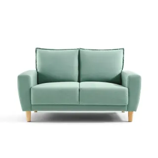 【hoi! 好好生活】林氏木業北歐小戶型三人座布沙發 S047-湖水藍/安運費用800元 歷史價格詳細信息