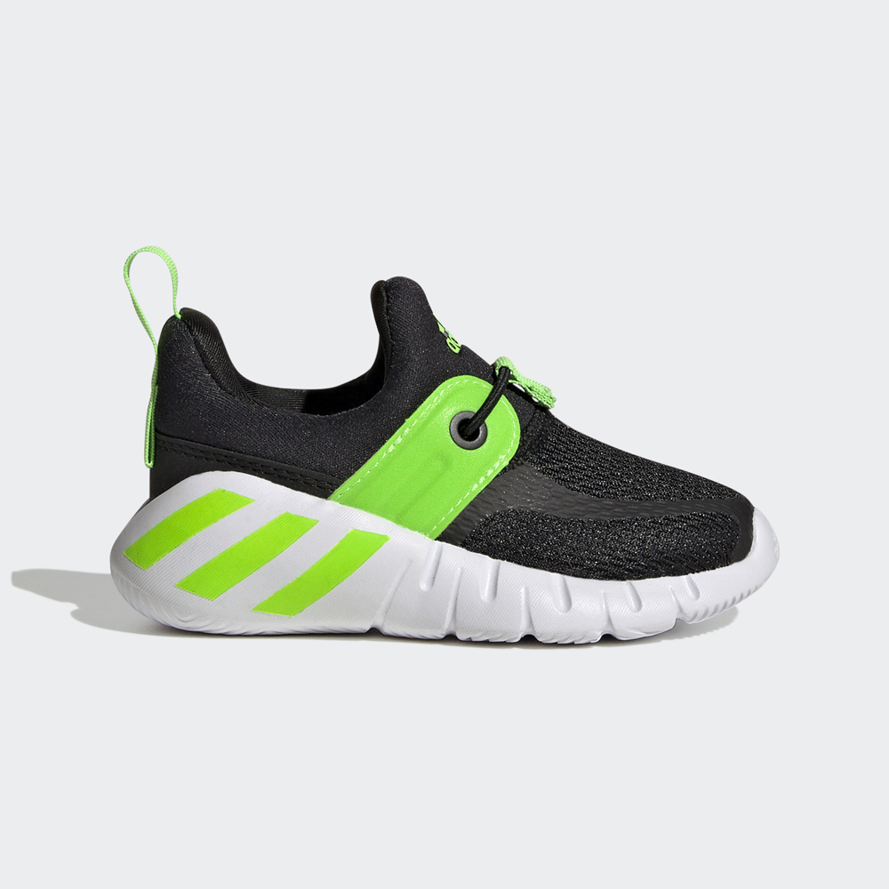 Adidas Rapidarun Knit C [AH2608] 中童鞋 運動 休閒 慢跑 透氣 舒適 愛迪達 黑 白 歷史價格詳細信息