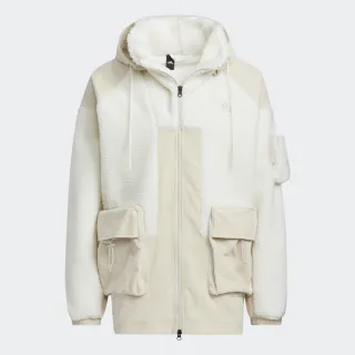 adidas 外套 Stadium 男款 米白 連帽外套 寬鬆 拼接 羊羔絨 燈芯絨 愛迪達 【ACS】 HN9017 歷史價格詳細信息