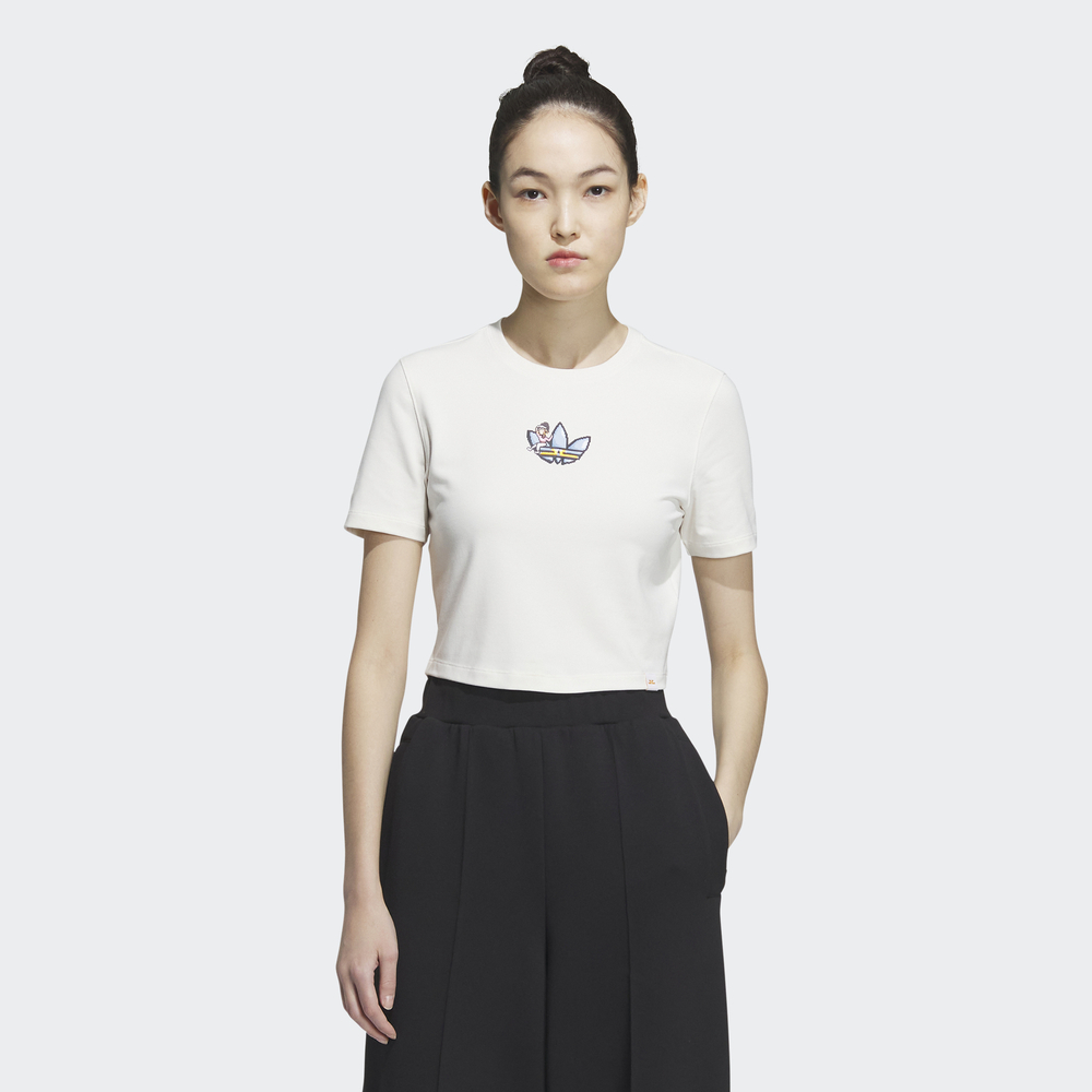 【adidas官方旗艦】短版短袖上衣 女(HS2338) 歷史價格詳細信息
