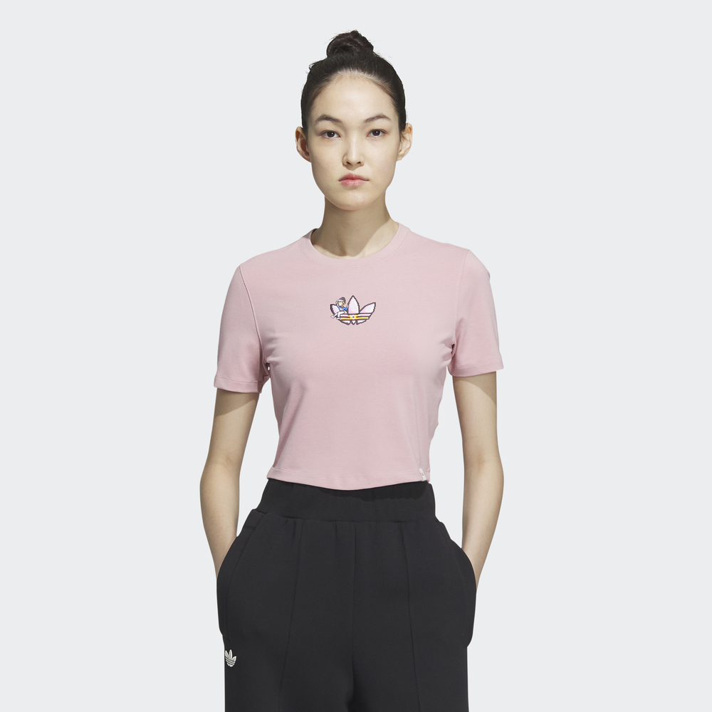 【adidas官方旗艦】短版短袖上衣 女(HS2338) 歷史價格詳細信息