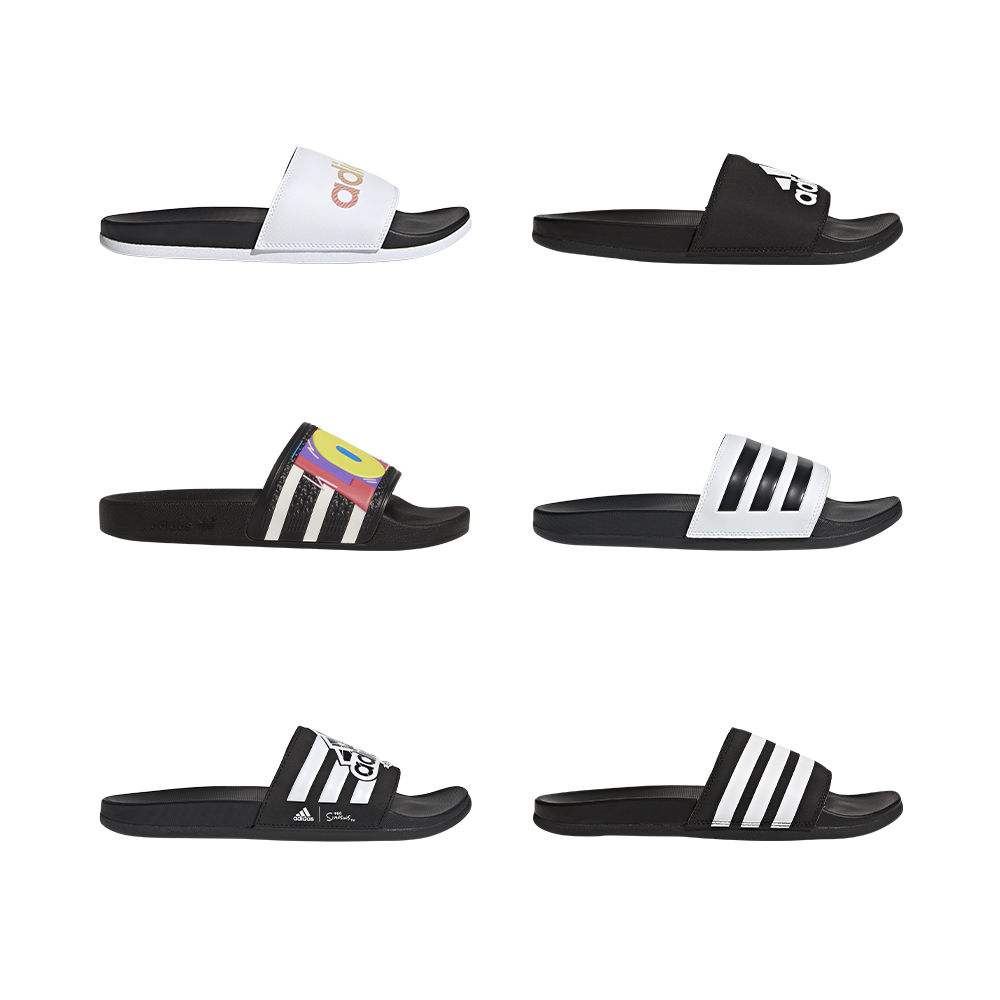 ADIDAS 拖鞋 ADILETTE CLOUDFOAM 海軍藍 白線 軟墊 舒適好穿 男女 B42114 歷史價格詳細信息