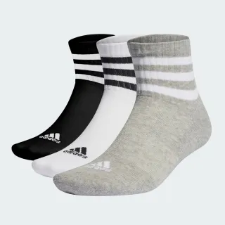 【adidas官方旗艦】3-STRIPES 中筒襪 3 雙入 男/女/童襪(IJ8255) 歷史價格詳細信息