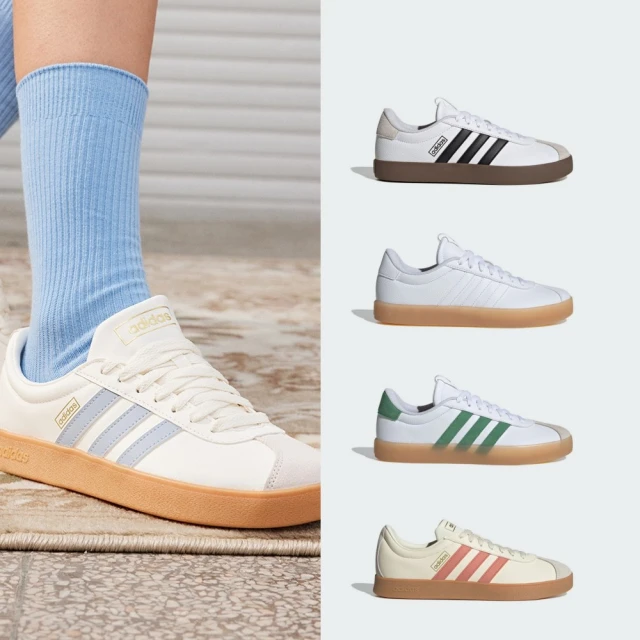 adidas 愛迪達 休閒鞋 VL Court 2.0 黑 白 男鞋 女鞋 皮革 復古 焦糖底 Neo ID6017 歷史價格詳細信息