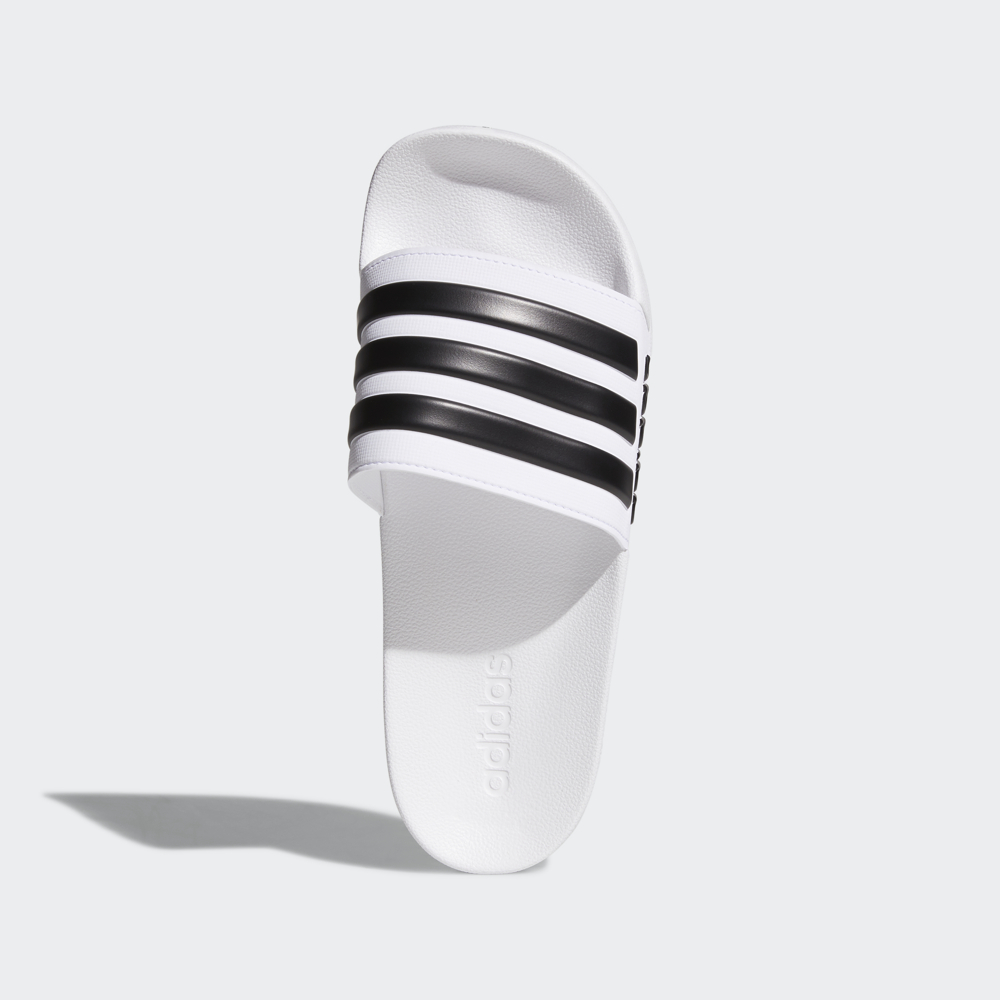 ADIDAS 男女拖鞋 ADILETTE CLOUDFOAM 黑白藍-AQ1701 / AQ1702 / AQ1703 歷史價格詳細信息