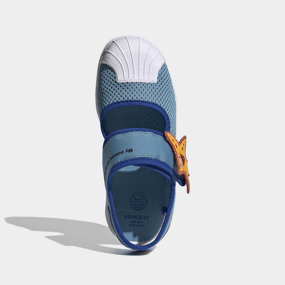 adidas 涼鞋 Superstar 360 Sandal C 黑 白 包頭 中童鞋 魔鬼氈【ACS】 FX4946 歷史價格詳細信息