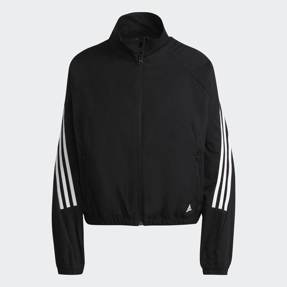 Adidas 外套 Future Icons 男款 黑 連帽外套 愛迪達 寬鬆版 多口袋 三線條【ACS】H65370 歷史價格詳細信息