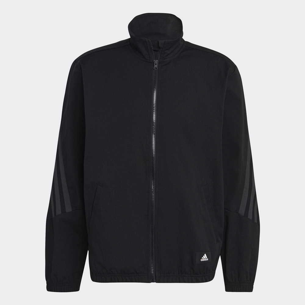 Adidas 外套 Future Icons 男款 黑 連帽外套 愛迪達 寬鬆版 多口袋 三線條【ACS】H65370 歷史價格詳細信息