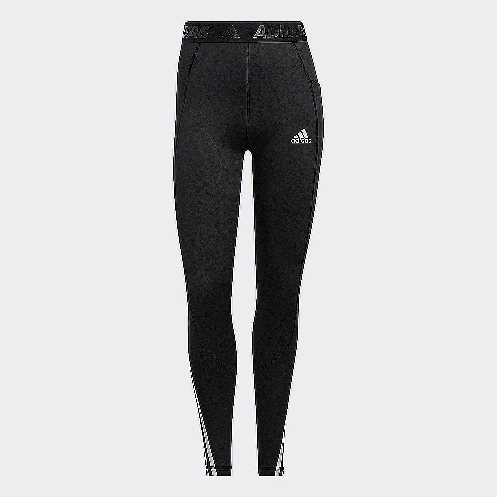 adidas 緊身褲 TechFit Heat.Rdy 黑 高腰 涼感 短版 女款【ACS】 GR8241 歷史價格詳細信息