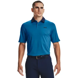 【UNDER ARMOUR】UA 男 T2G Blocked 短袖POLO衫 _1370112-437(藍) 歷史價格詳細信息