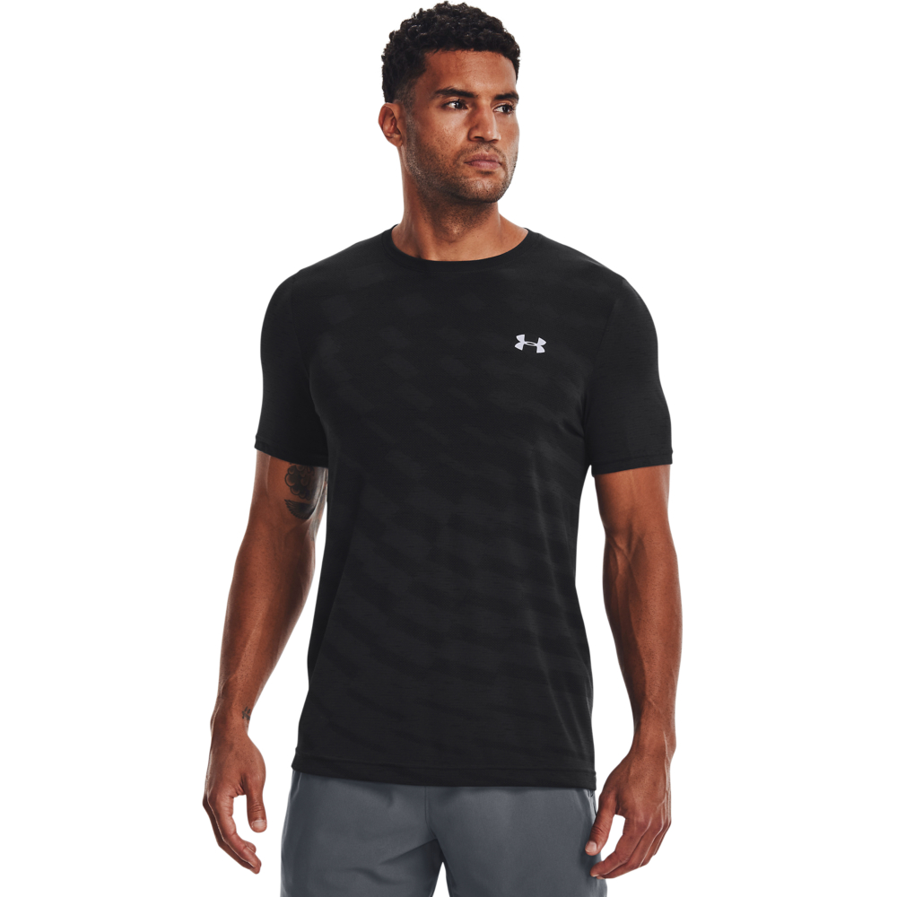 【UNDER ARMOUR】UA 男 Seamless短袖T-Shirt _1366148-001(黑) 歷史價格詳細信息