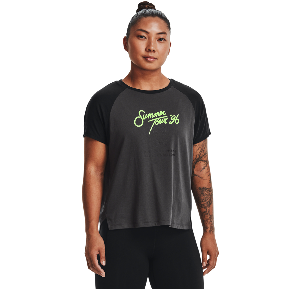 【UNDER ARMOUR】UA 女童 TRAINING GRAPHICS 短T-Shirt_1374177-573(紅掛花紫色) 歷史價格詳細信息